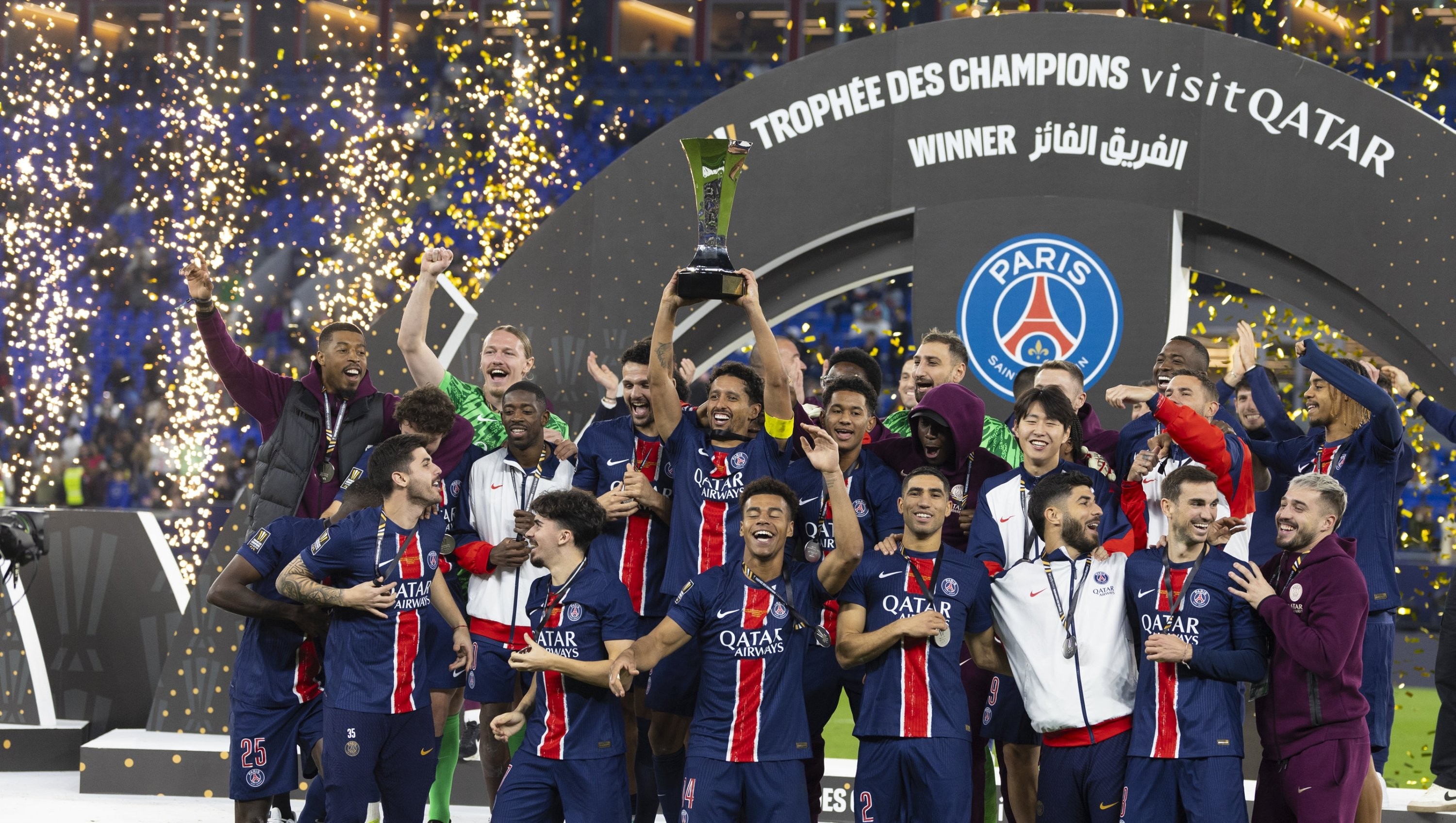 PSG có 8 lần liên tiếp vô địch Siêu Cúp Pháp.
