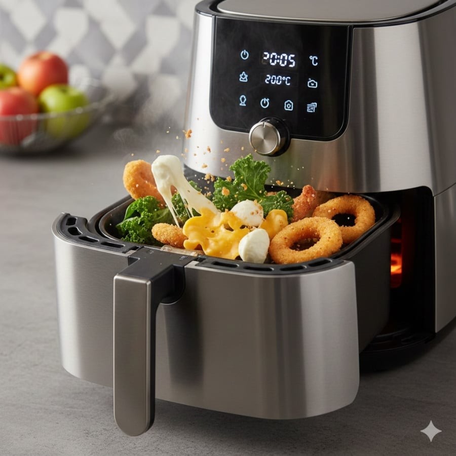 Không phải thực phẩm nào cũng phù hợp với nồi chiên không dầu, nhiều món dễ hỏng vị hoặc chín không đều.