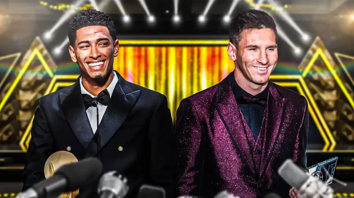 Messi và Bellingham, sự giao thoa của di sản và khí chất Gen Z tại đêm Quả bóng vàng.