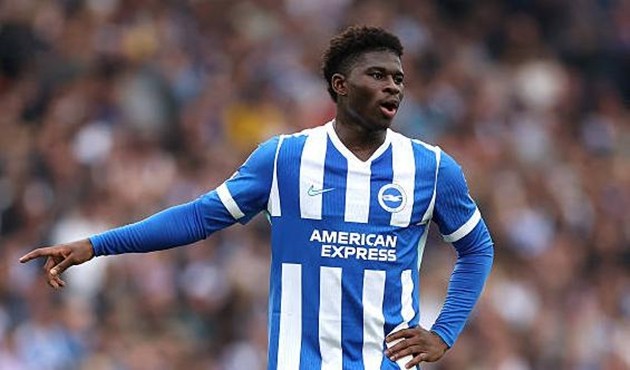 Carlos Baleba gây ấn tượng trong màu áo Brighton.