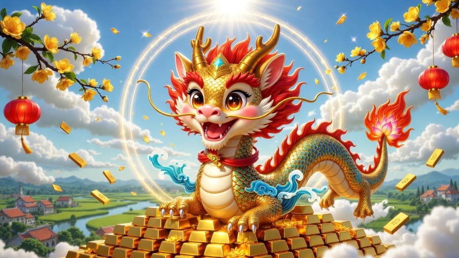 Trong nhóm con giáp có vận trình nổi bật đầu năm, tuổi Thìn được xếp ở vị trí dẫn đầu về tài lộc