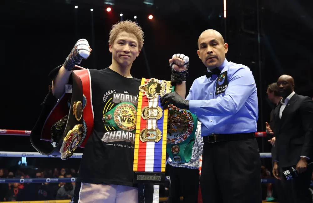 Naoya Inoue ăn mừng chiến thắng