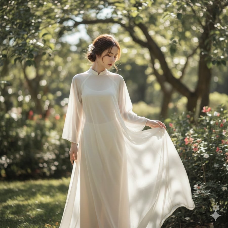 Áo dài quá mỏng dễ làm mất đi vẻ kín đáo, tinh tế vốn có của trang phục truyền thống.