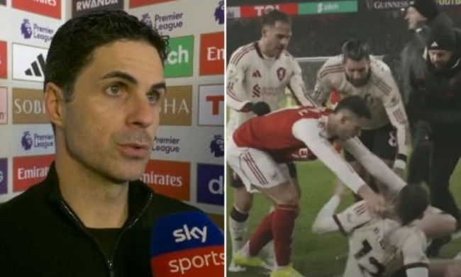 Arteta bảo vệ Martinelli.