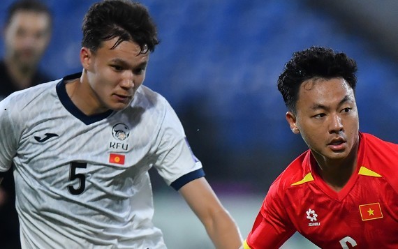 Nguyễn Thái Sơn chơi ấn tượng trong thắng lợi của U23 Việt Nam. Ảnh: AFC.