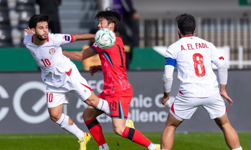 Lebanon chơi quả cảm những thua ngược Hàn Quốc.