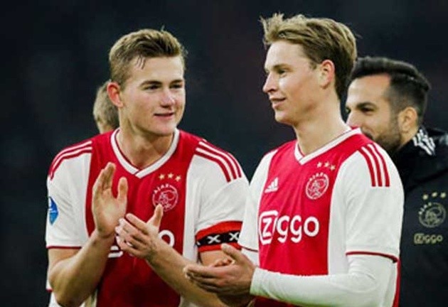 De Jong và De Ligt là 2 sao trẻ xuất sắc bước ra từ lò Ajax