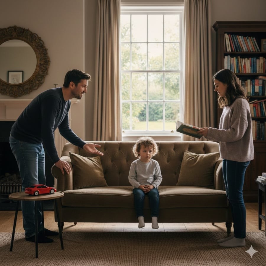 Câu hỏi buộc trẻ phải lựa chọn giữa bố và mẹ có thể tạo ra căng thẳng tâm lý mà người lớn không dễ nhận ra.