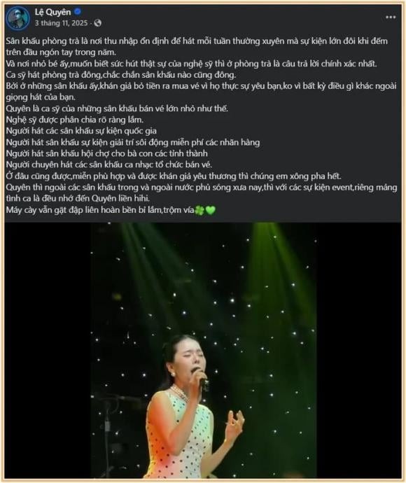 Lệ Quyên đáp trả khi bị so sánh với Mỹ Tâm, Hồ Ngọc Hà,