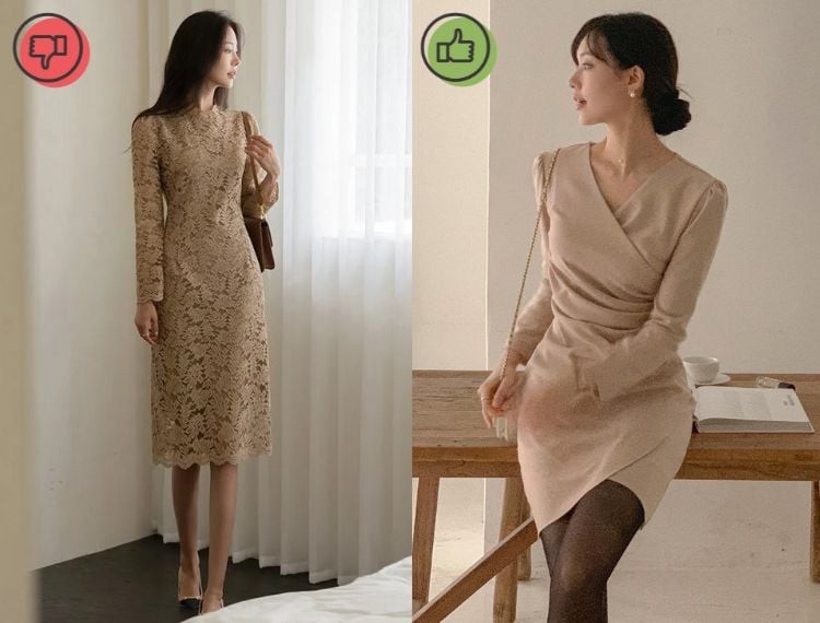 Ren luôn gắn liền với sự nữ tính và mềm mại, nhưng nếu sử dụng không khéo, chất liệu này rất dễ khiến trang phục trở nên rườm rà. 