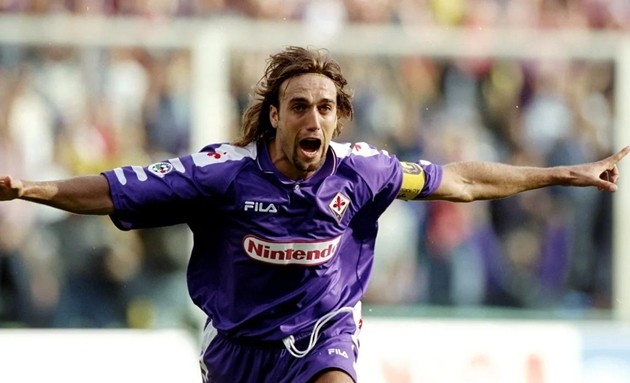 Gabriel Batistuta là chân sút biểu tượng của Fiorentina.