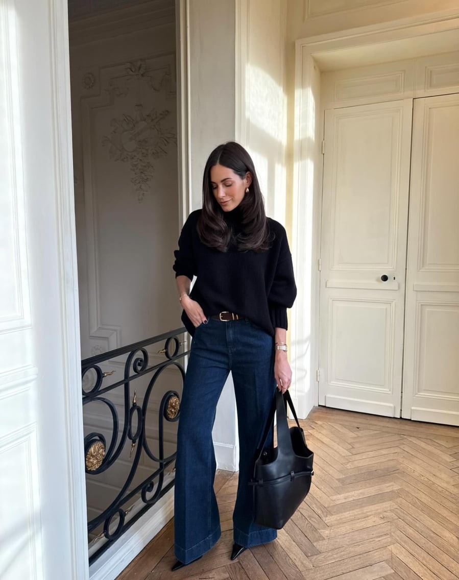 Sự quay trở lại của xu hướng cổ điển đã đưa quần jeans ống suông trở thành lựa chọn quen thuộc trong phong cách của phụ nữ Pháp.