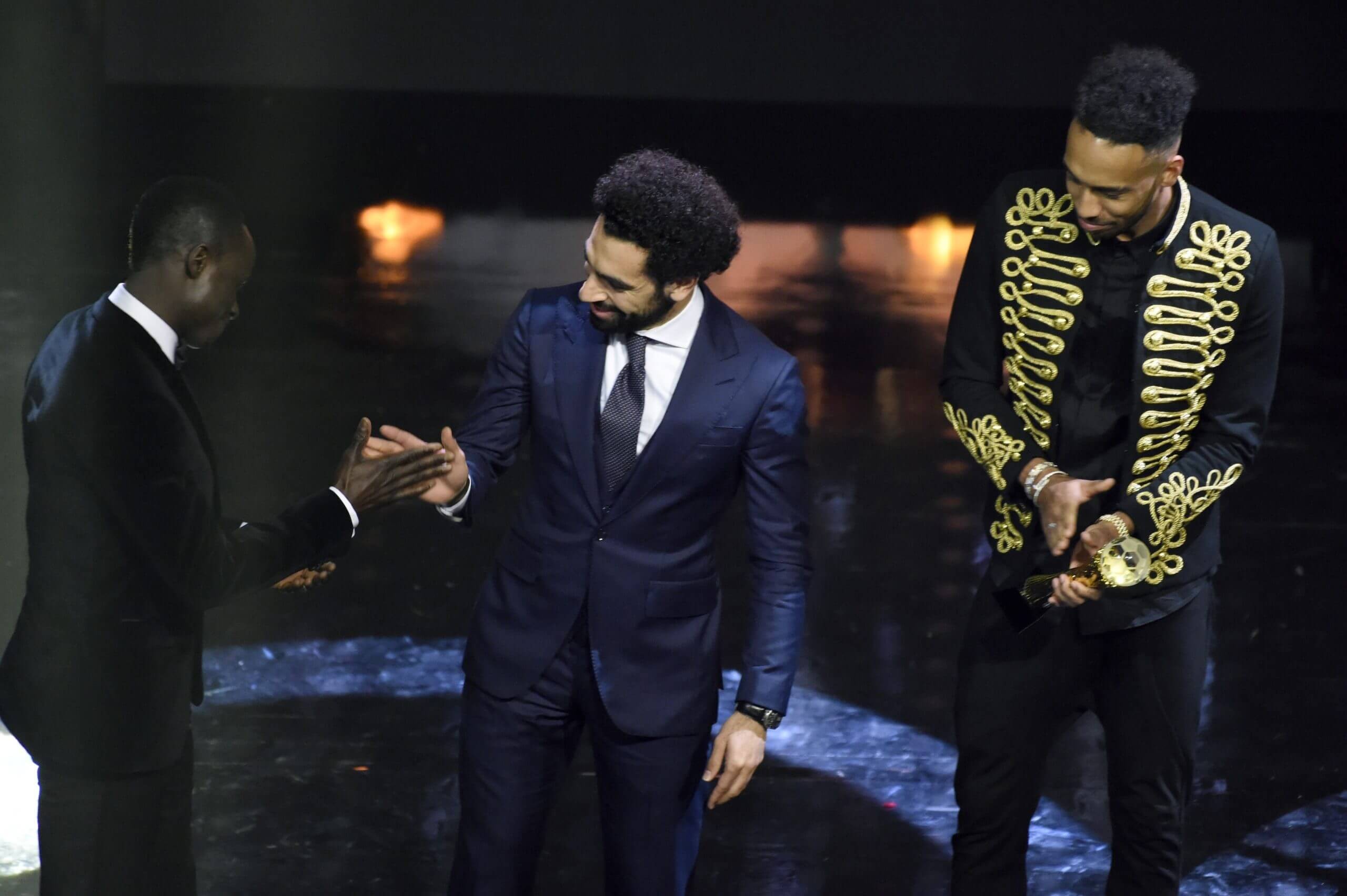 Mohamed Salah và Sadio Mane tại lễ trao giải ở Accra, Ghana năm 2018. Ảnh: Pius Utomi Ekpei/AFP via Getty Images.