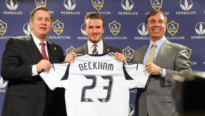 David Beckham là cầu thủ tiên phong cho dàn siêu sao cập bến MLS.