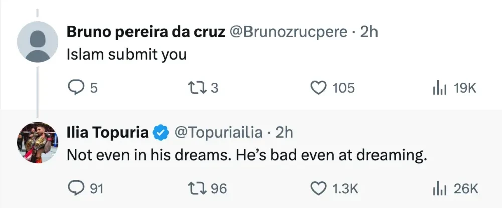 Bình luận của Ilia Topuria về Islam Makhachev