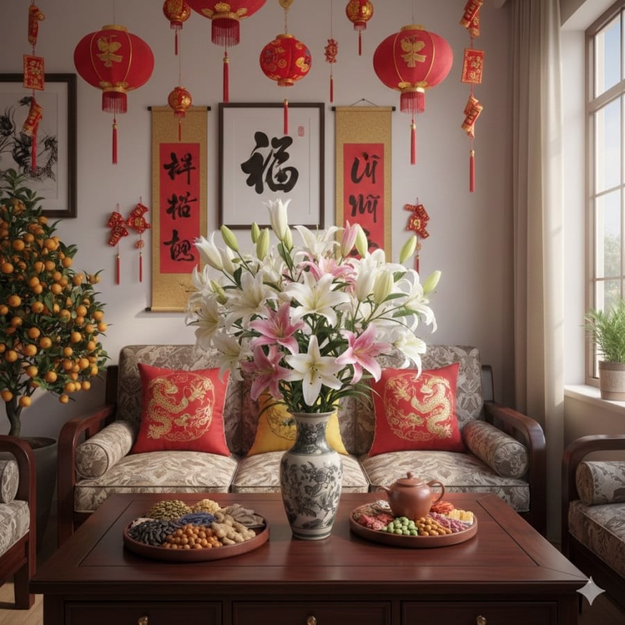 Hoa ly có vẻ đẹp sang trọng nhưng tên gọi dễ gây liên tưởng chia ly, thường được cân nhắc khi chưng Tết.