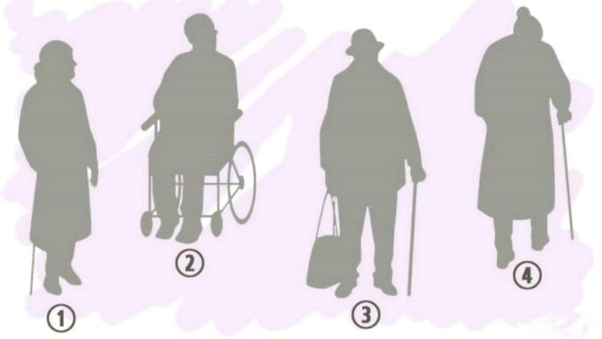 Hãy chọn 1 bóng người cao tuổi giống bạn nhé!