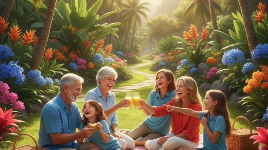 Cách các thành viên trò chuyện bộc lộ rất rõ về phúc đức của gia đình