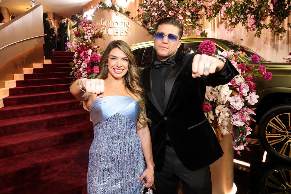 Brian Ortega và Mackenzie Dern tại sự kiện Quả Cầu Vàng