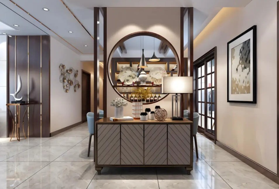 Ở nhiều căn hộ chung cư, cửa chính mở ra là nhìn thấy ngay phòng khách. Ảnh minh họa