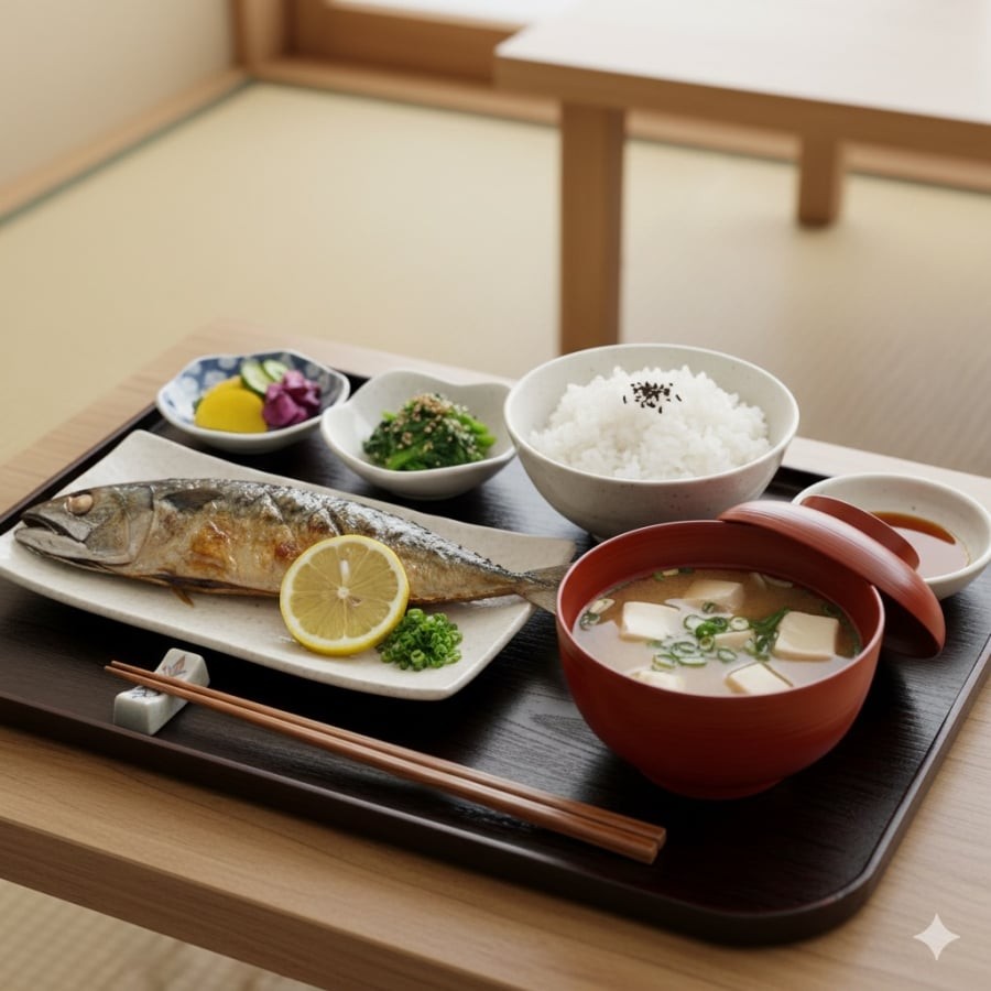 Ăn uống điều độ, cân bằng là một trong những bí quyết quan trọng giúp người Nhật sống thọ.