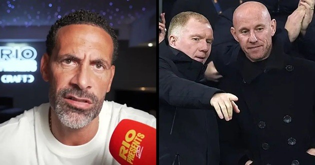 Rio Ferdinand bảo vệ Martinez trong cuộc tranh cãi với Scholes và Butt.
