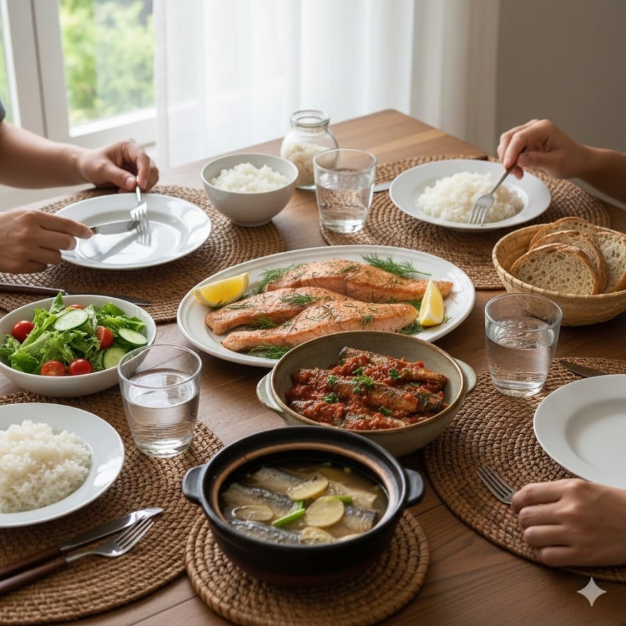 5 loại cá được Mỹ đánh giá cao cho tim mạch và trí não, nhiều loại quen thuộc trong bữa cơm gia đình Việt.