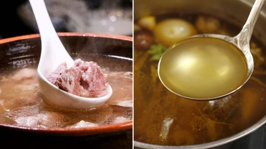 Tùy loại xương, bạn nên điều chỉnh thời gian ninh xương cho phù hợp để nước dùng có vị ngon ngọt như mong muốn.