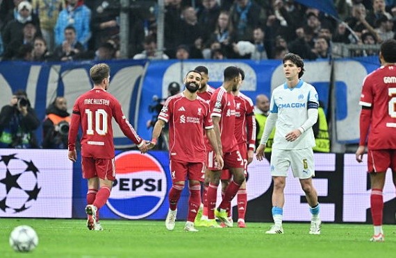 Liverpool giành chiến thắng đậm trước Marseille.