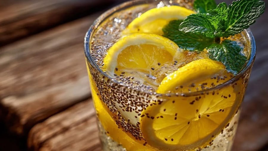 Cách uống nước chanh ấm hạt chia thải độc ruột, đốt mỡ bụng, giảm cân cấp tốc