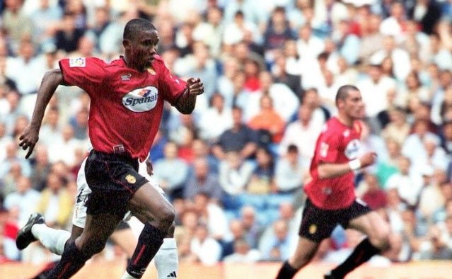 Huyền thoại Samuel Eto'o trong màu áo Mallorca.