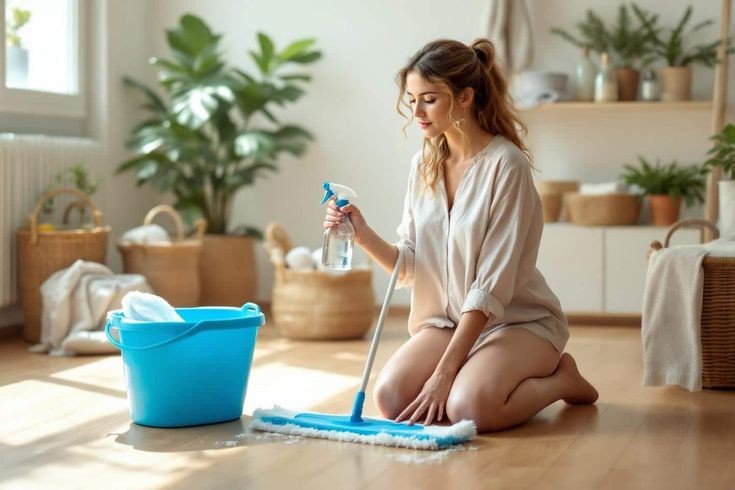 Hãy nhớ cần dọn từ trên xuống từ trong ra 