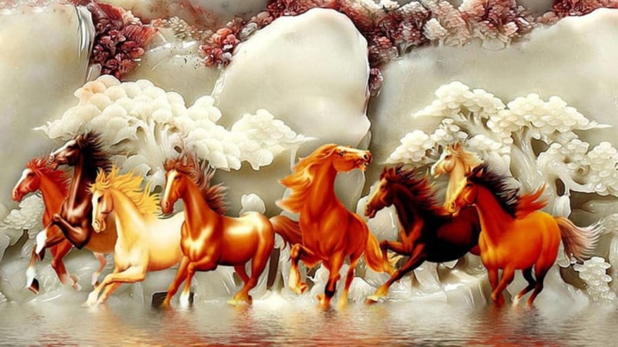 Tại sao bức tranh Mã Đáo Thành Công lại có một con ngựa quay đầu lại?