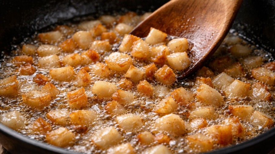 Cấu trúc axit trong mỡ lợn giúp dễ hấp thu