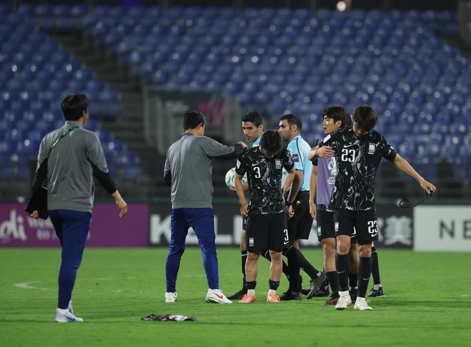 U23 Hàn Quốc nhận thất bại trên chấm luân lưu. Ảnh: KFA.