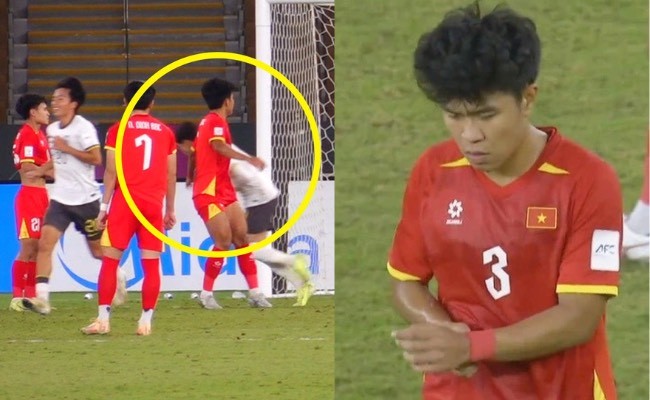 Phạm Lý Đức bị treo giò 3 trận với tấm thẻ đỏ trước U23 Trung Quốc.