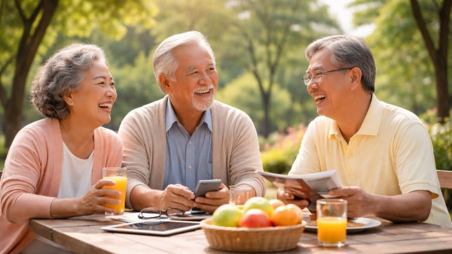 Các mối quan hệ chất lượng giúp tuổi già vui vẻ