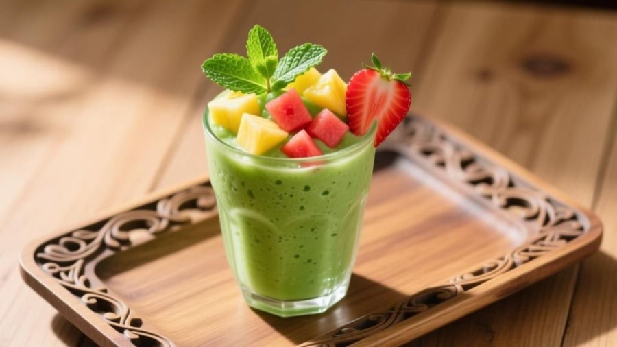 Bạn có thể chọn một ly sinh tố cho bữa sáng.