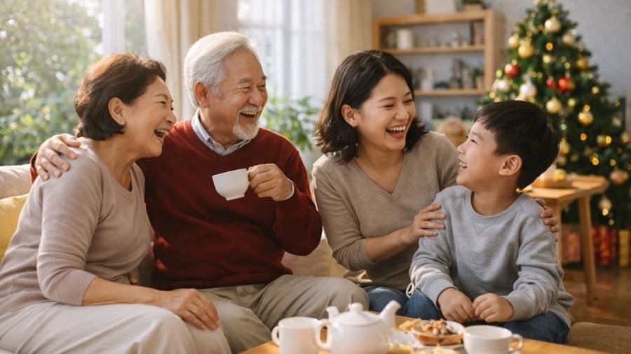 Trong nhà nhiều tiếng cười vui là phúc đến