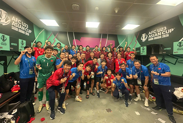 ĐT U23 Việt Nam giành huy chương đồng tại VCK U23 châu Á 2026. Ảnh: VFF