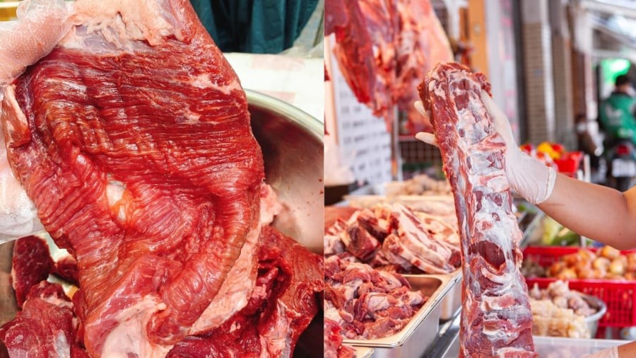 Phần nạm bò thích hợp để làm món hầm, kho.