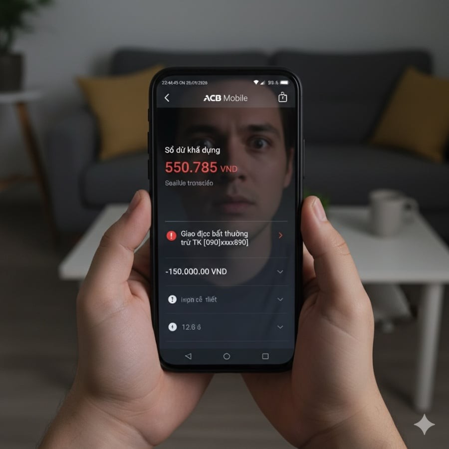 Chỉ sau vài phút làm theo hướng dẫn qua Zalo, nhiều nạn nhân phát hiện toàn bộ tiền trong tài khoản đã bị chuyển đi.