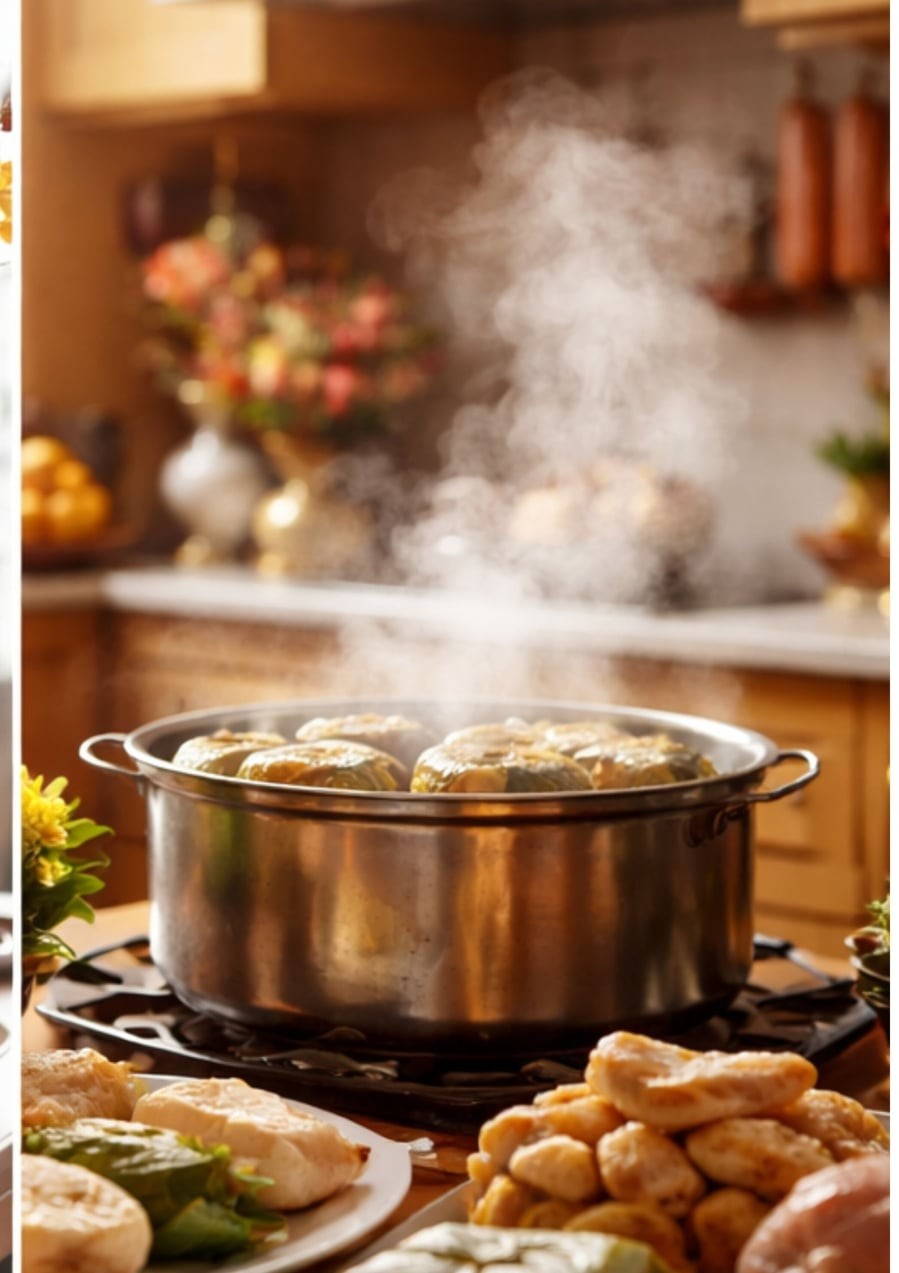 Hương thơm từ bếp báo hiệu sự sum họp ấm áp no đủ