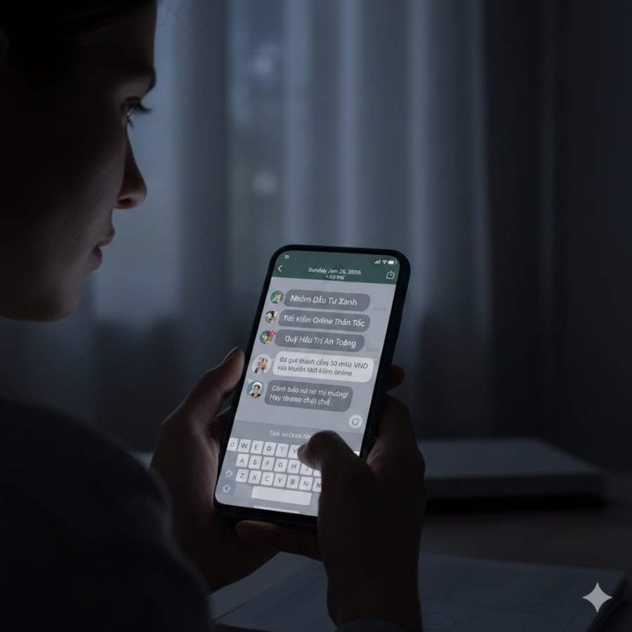 Các nhóm mời gọi gửi tiền tiết kiệm lãi suất cao trên mạng xã hội đang tiềm ẩn nhiều rủi ro lừa đảo.