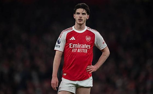 Declan Rice chơi tốt dù Arsenal để thua Manchester United.