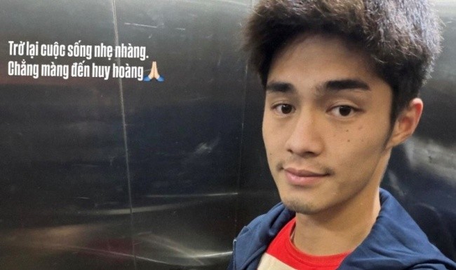 Hình ảnh đời thường của Trung Kiên.