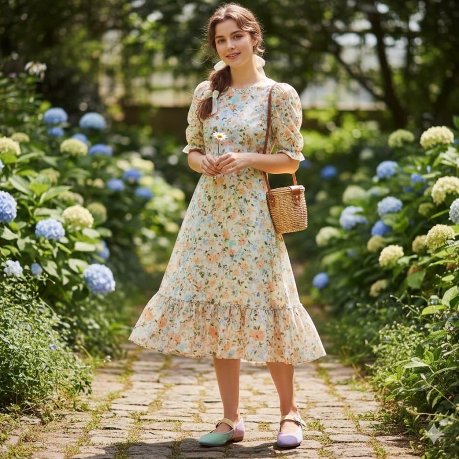 Mary Jane giúp tổng thể trang phục Tết thêm ngọt ngào, trẻ trung và không hề lỗi mốt.