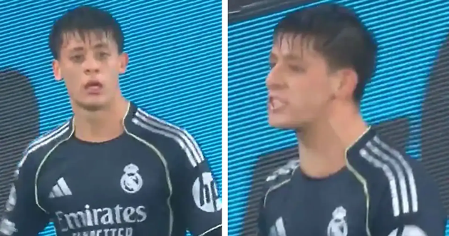 Guler phản ứng gay gắt với HLV Arbeloa khi bị thay ra.