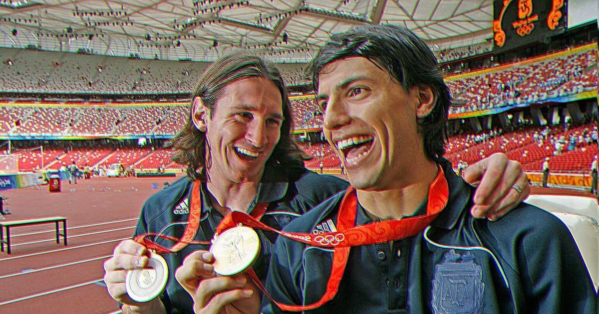 Messi vô địch Thế vận hội năm 2008.