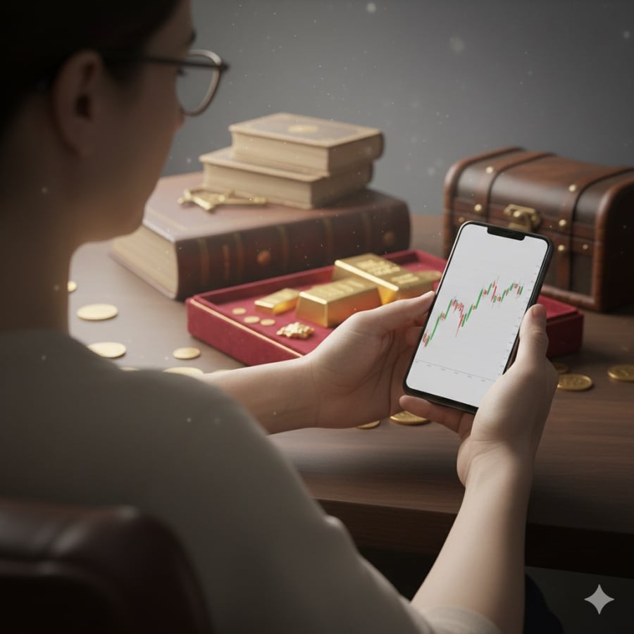 Theo dõi giá vàng thường xuyên có thể khiến vàng trở thành áp lực tâm lý, thay vì là điểm tựa tài chính.